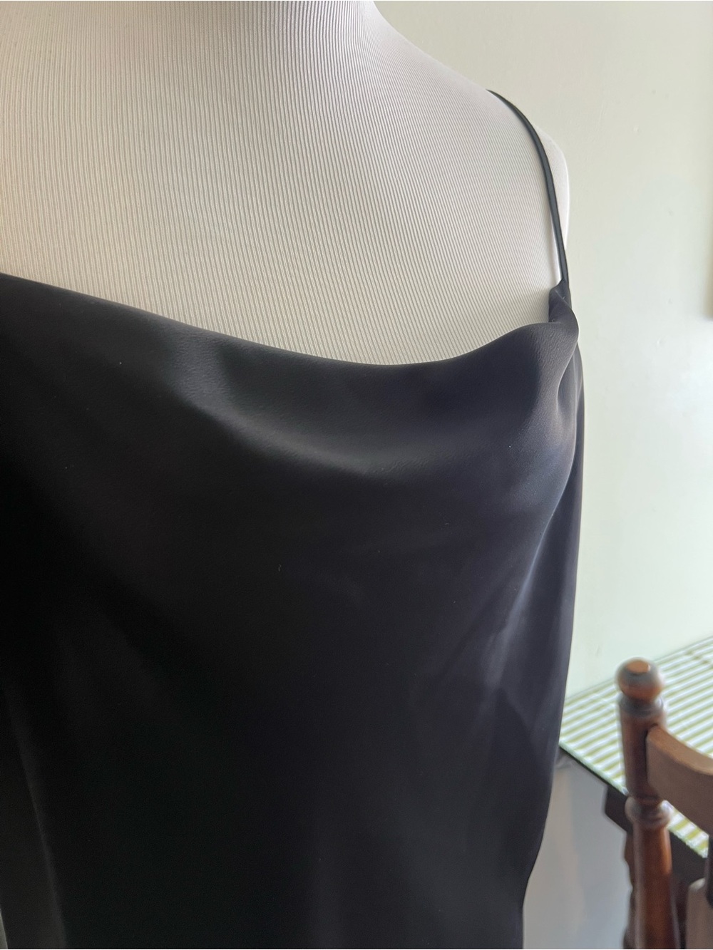 Banana Republic Black Satin Slip Dress - Picture 2 of 4